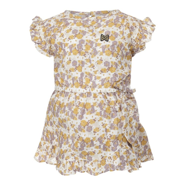 Koko Noko girls flower dress beige | T46968-37