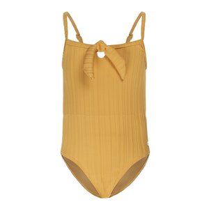 Koko Noko girls swimming costume yellow ochre