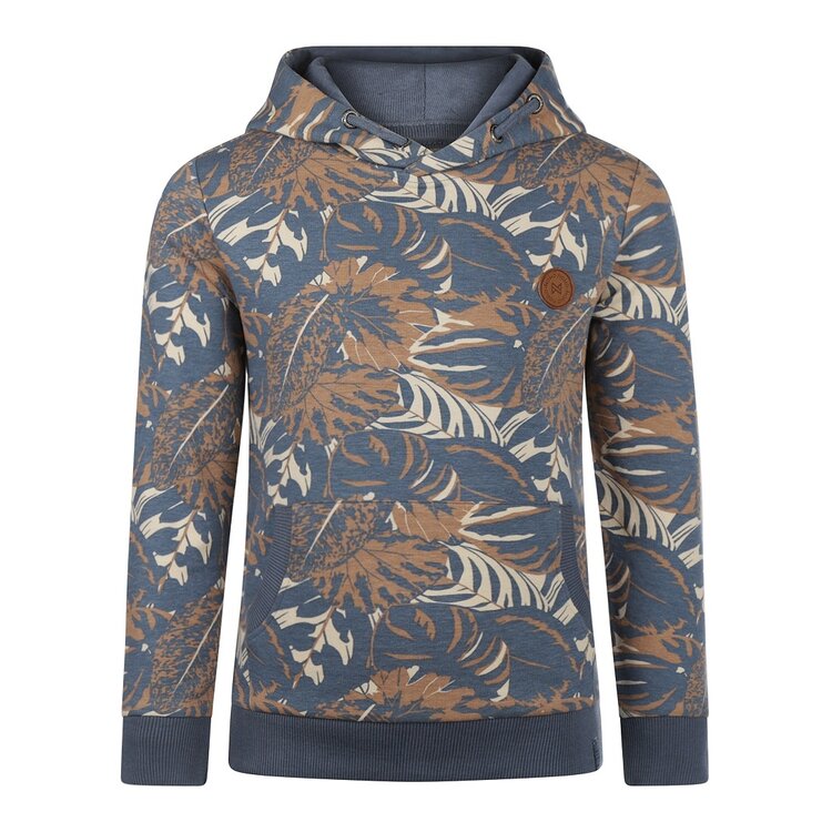 Koko Noko Jungen Kapuzenpullover blau botanisch | R50847-37