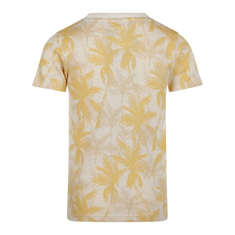 Kokooko Jungen-T-Shirt off white gelb palme | R50865-37