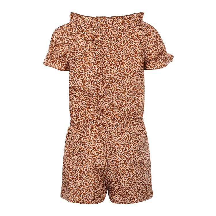 Koko Noko girls jumpsuit short brown panther | R50900-37