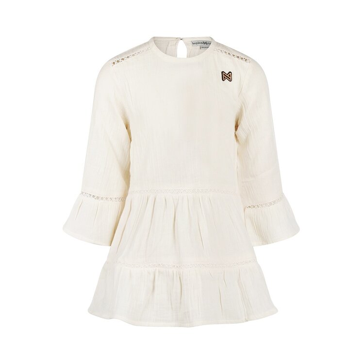 Koko Noko girls dress off white muslin | R50909-37