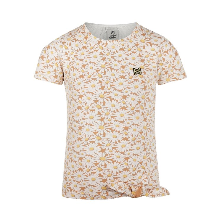 Koko Noko girls T-shirt camel daisies | R50930-37