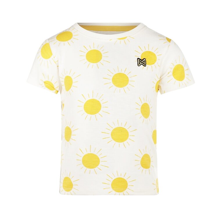 Koko Noko girls off-white T-shirt yellow | R50932-37