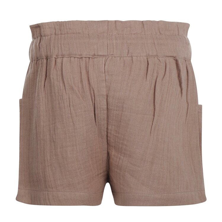 Koko Noko girls shorts light brown muslin | R50954-37