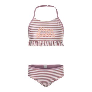 Koko Noko girls bikini purple striped