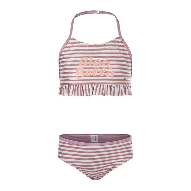 Koko Noko Mädchen Bikini lila gestreift | R50971-37