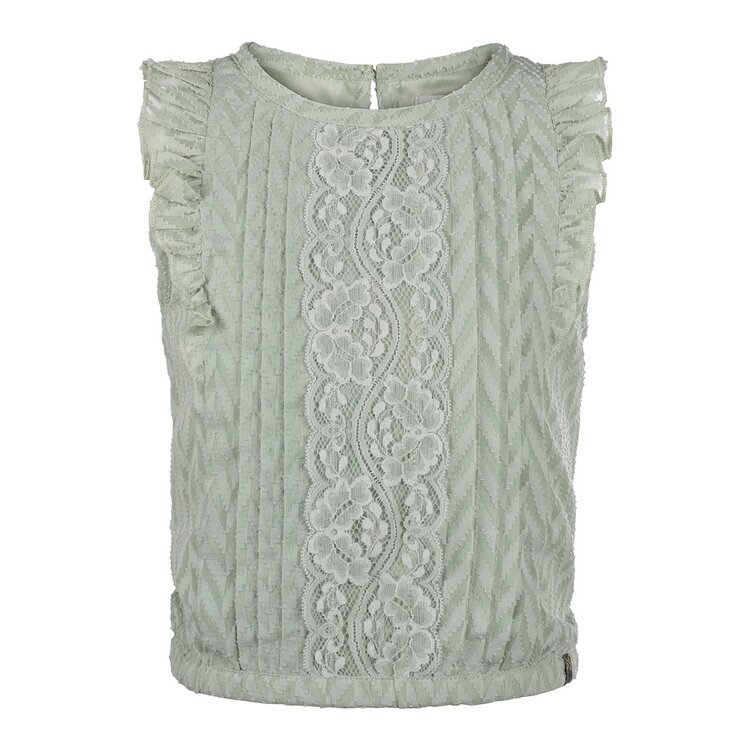 Koko Noko girls blouse soft green sleeveless | R50982-37