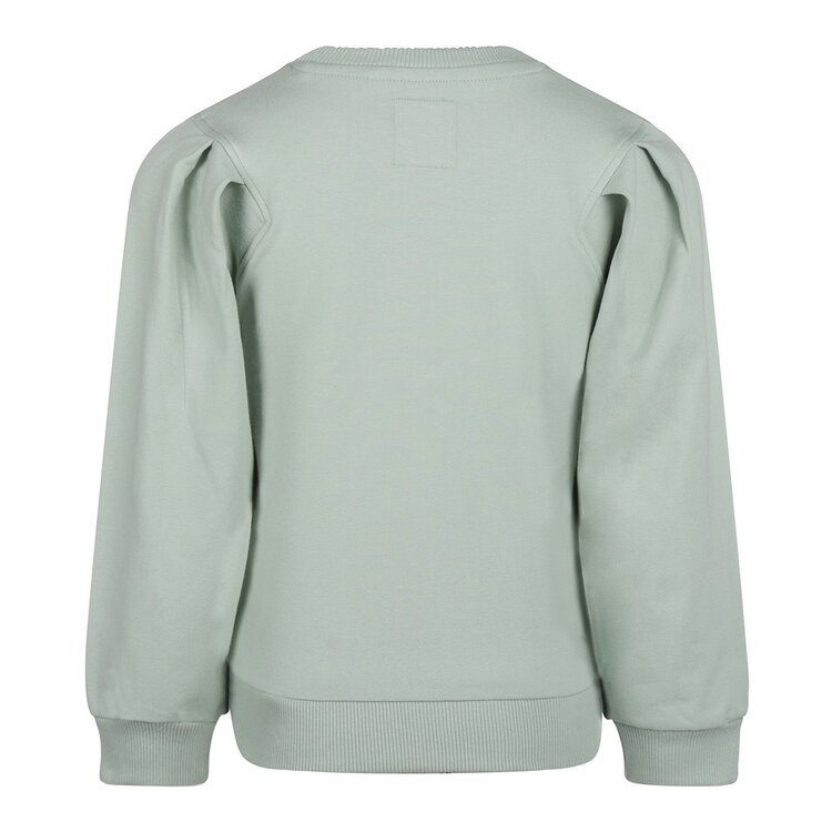 Koko Noko girls sweatshirt soft green wide sleeve | R50988-37