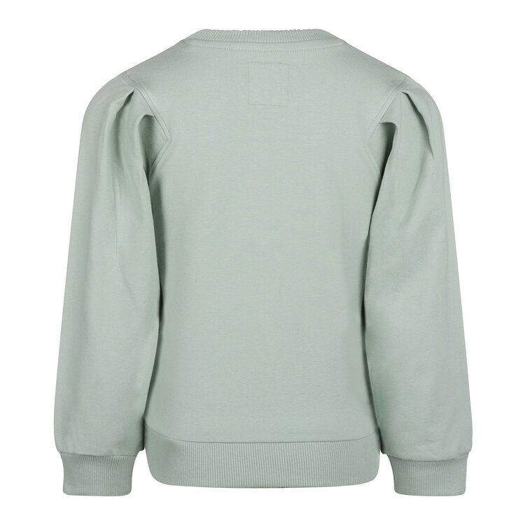 Koko Noko Mädchen Sweatshirt weich grün mit weiten Ärmeln | R50988-37