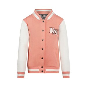 Koko Noko girls jacket coral pink varsity