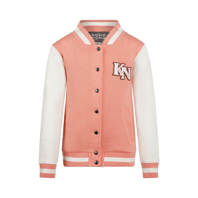 Koko Noko Mädchen Jacke korallenrosa unifarben | R50992-37