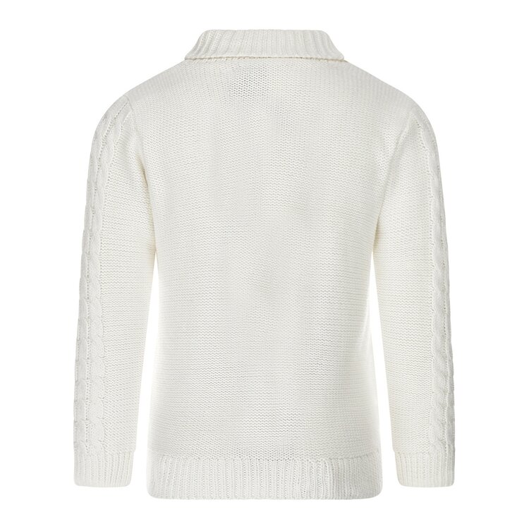 Koko Noko Jungen Kabelstrickpullover off white | S48877-37