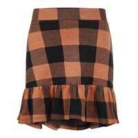 Koko Noko girls skirt brown black plaid