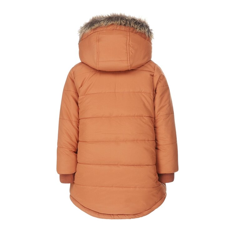 Koko Noko meisjes winterjas parka bruin | S48933-37