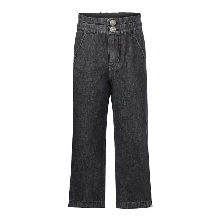 Koko Noko girls jeans dark grey wide leg | S48941-37