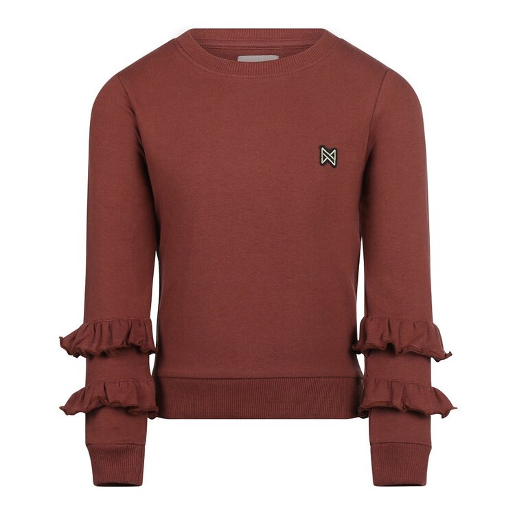 Koko Noko girls jumper reddish brown