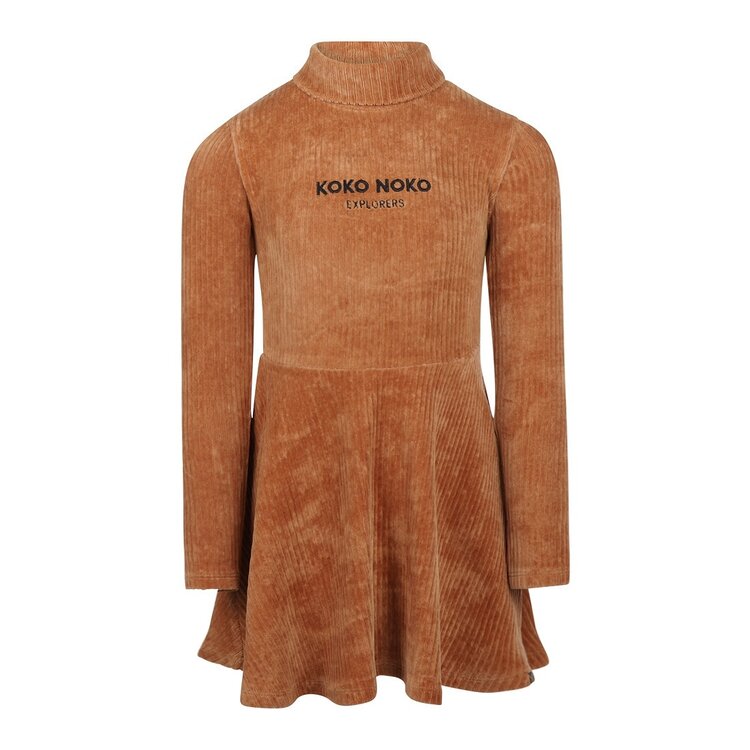 Koko Noko meisjes jurk camel | S48988-37