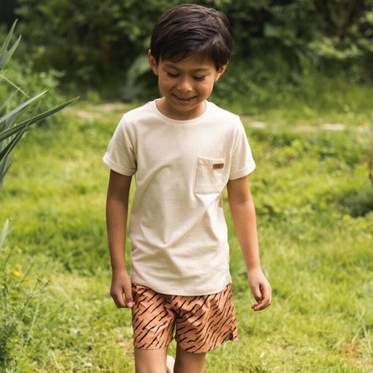 Koko Noko Jungen Badeshorts camel tiger mittellang | R50853-37