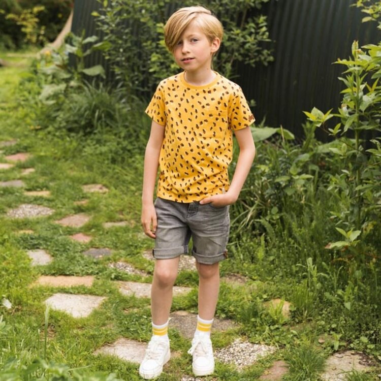 Koko Noko boys' T-shirt yellow panther | R50868-37