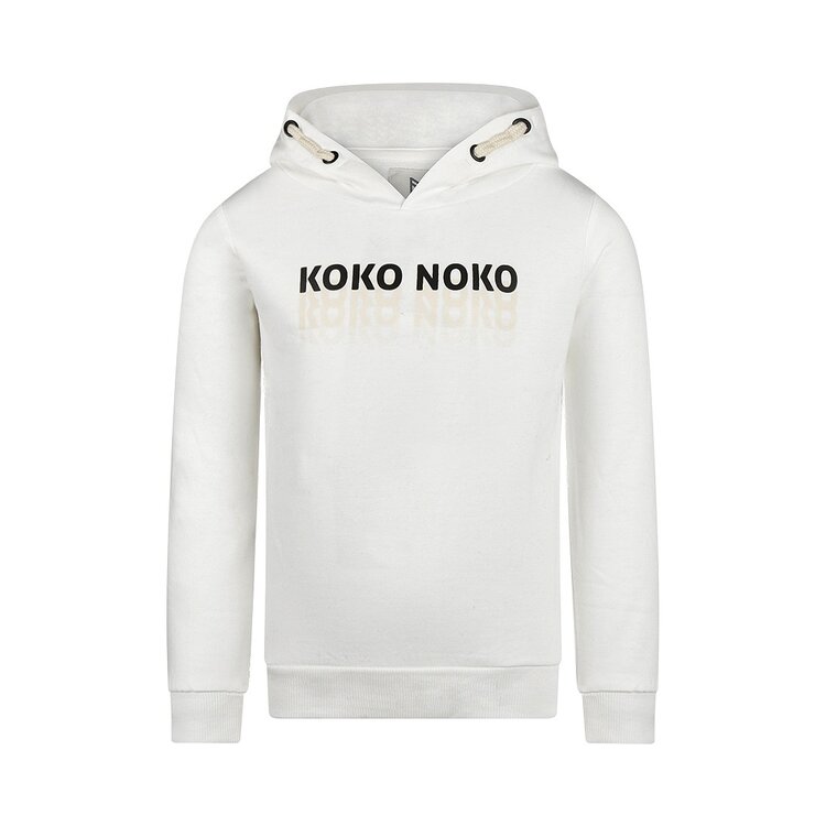 Koko Noko boys hoodie off white | S49424-37