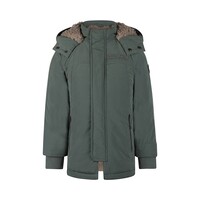 Koko Noko Jungen Winterjacke grün mit Kapuze wasserdicht