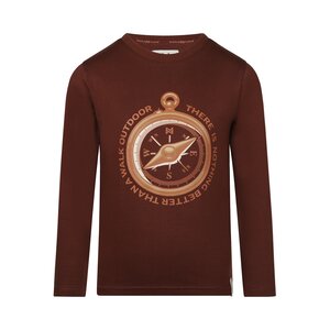 Koko Noko Jungen Longsleeve dunkelrot cognac Kompass