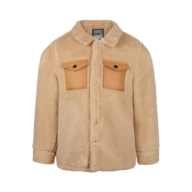 Koko Noko Jungen-Jacke sandfarben teddy | Q52884-37