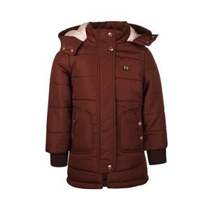 Koko Noko girls coat burgundy hood water repellent