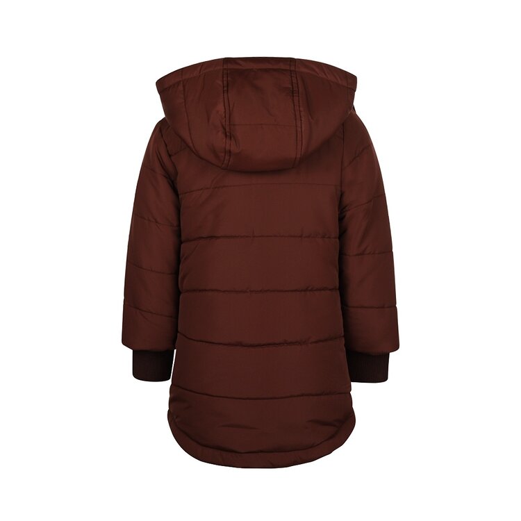 Koko Noko girls coat burgundy hood water repellent | Q52920-37