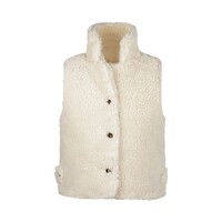 Koko Noko girls gilet off white teddy
