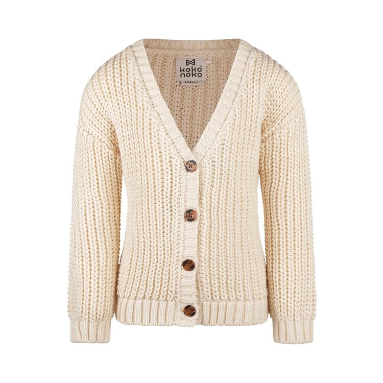 Koko Noko Mädchen Strickjacke off white | Q52946-37