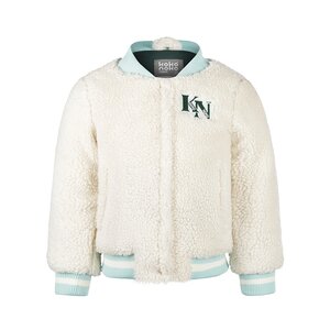 Koko Noko Mädchen Jacke off white teddy baseballl