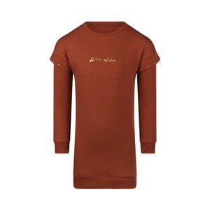 Koko Noko meisjes jurk cognac sweatdress studs