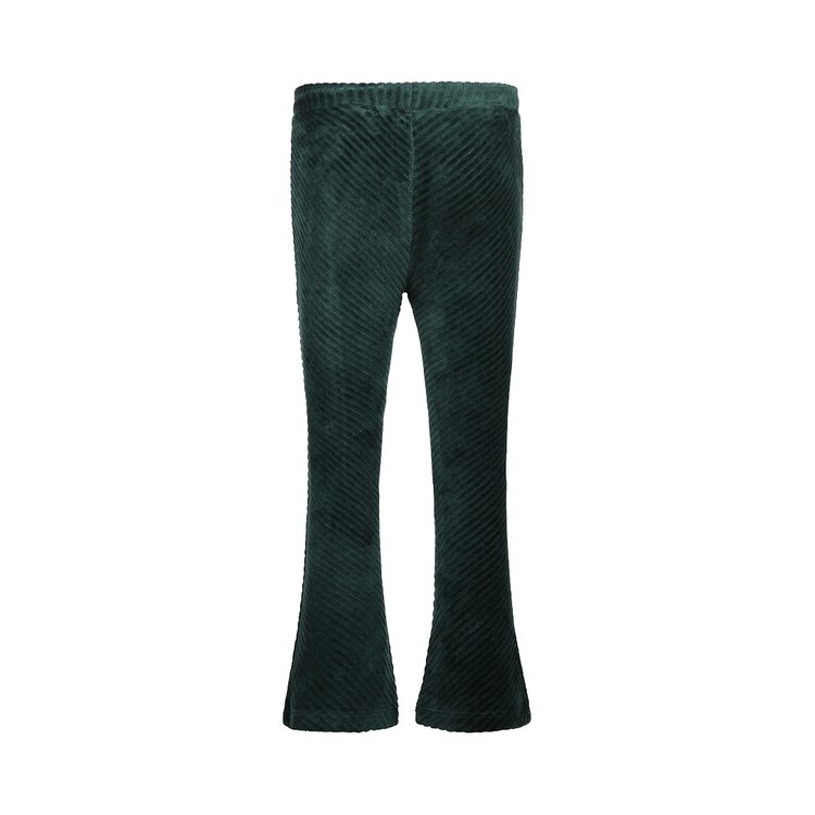 Koko Noko girls flared trousers dark green velvet | Q52961-37