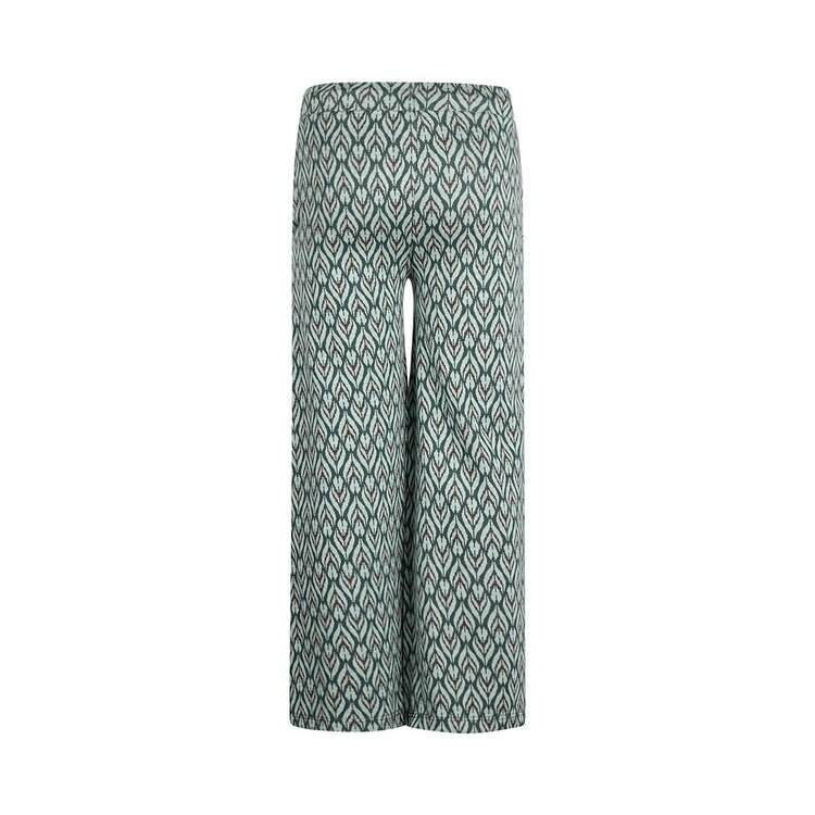 Koko Noko meisjes broek wide leg lichtgroen donkergroen | Q52957-37