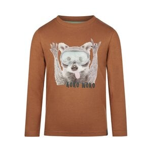 Koko Noko jongens longsleeve cognac wasbeer