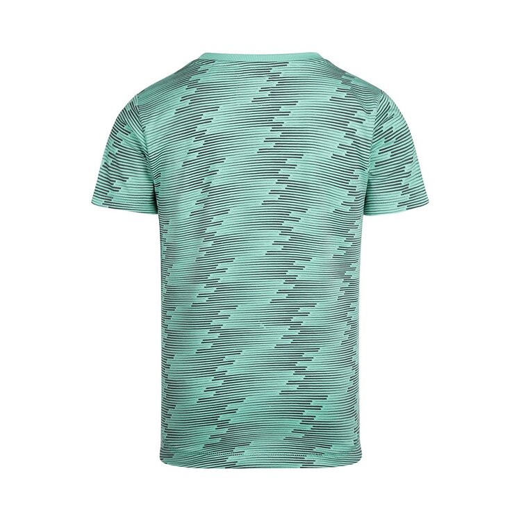 Koko Noko boys' T-shirt green pattern long back | R51337-37