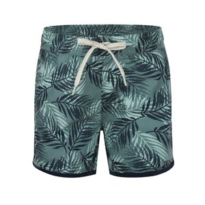 Koko Noko boys' swim shorts soft green botanic short length