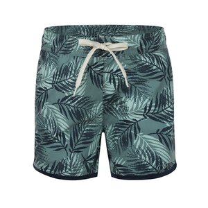 Koko Noko Jungen-Badeshorts soft grün botanic kurze Länge