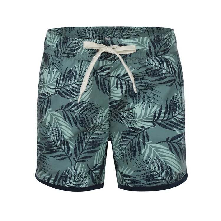 Koko Noko boys' swim shorts soft green botanic short length | R50822-37