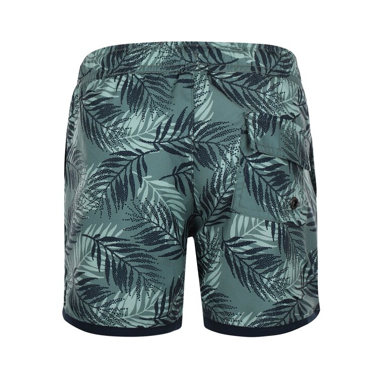 Koko Noko boys' swim shorts soft green botanic short length | R50822-37