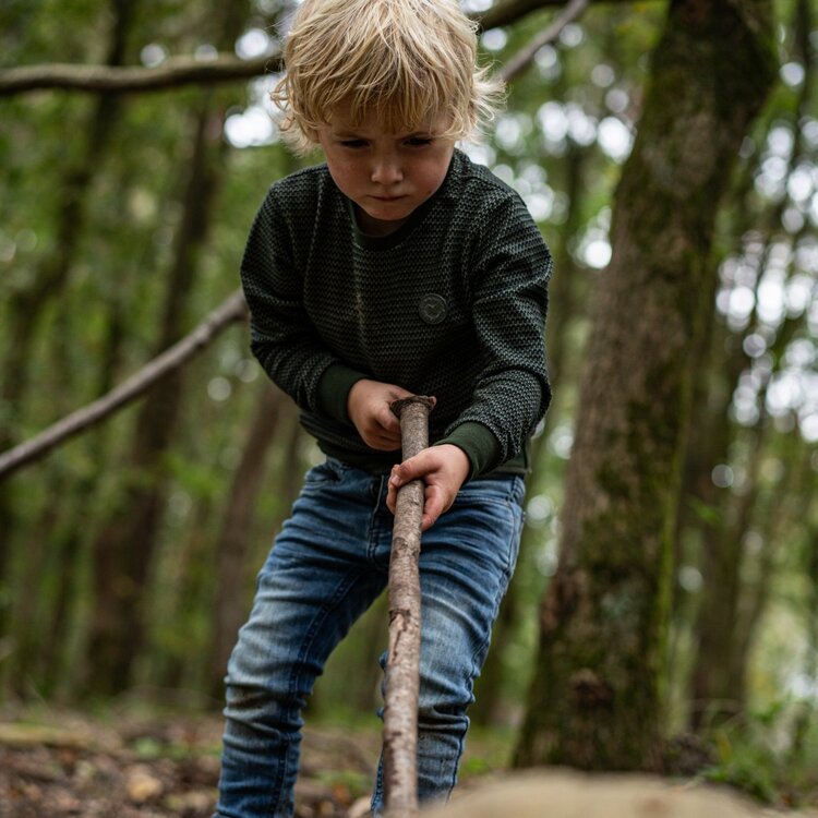 Koko Noko boys jumper dark green | Q52803-37