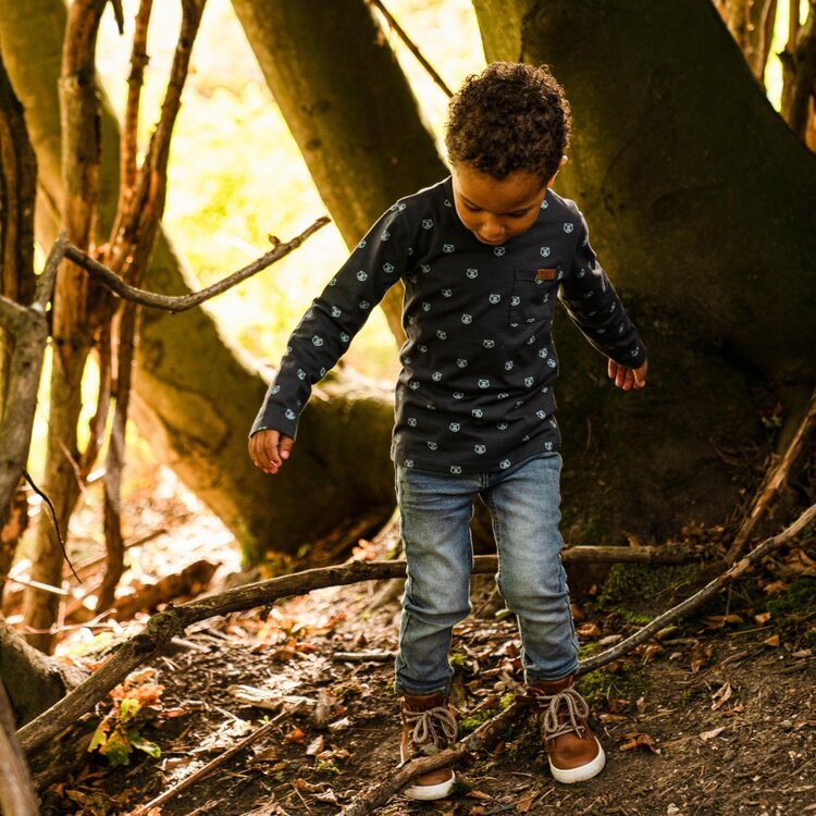 Koko Noko boys longsleeve dark blue bear | Q52833-37