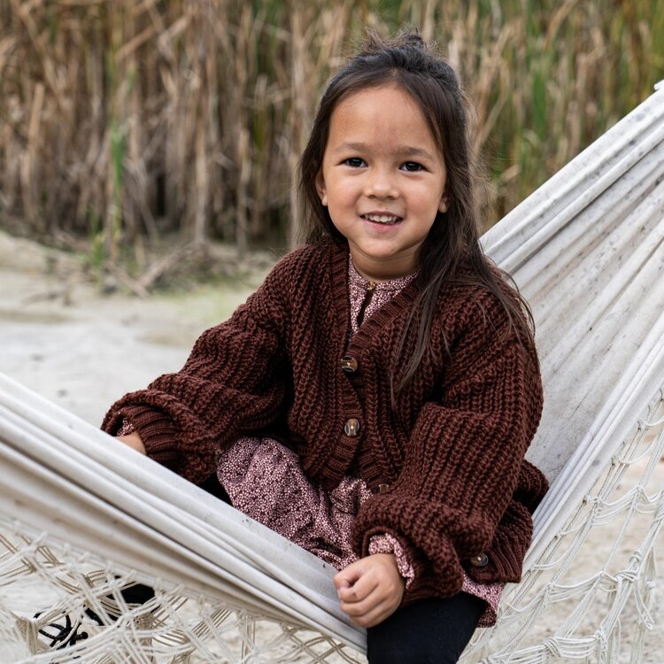 Koko Noko girls knitted cardigan burgundy | Q52902-37