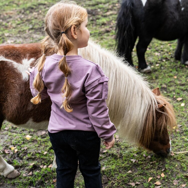Koko Noko meisjes sweater paars strik Koko Noko