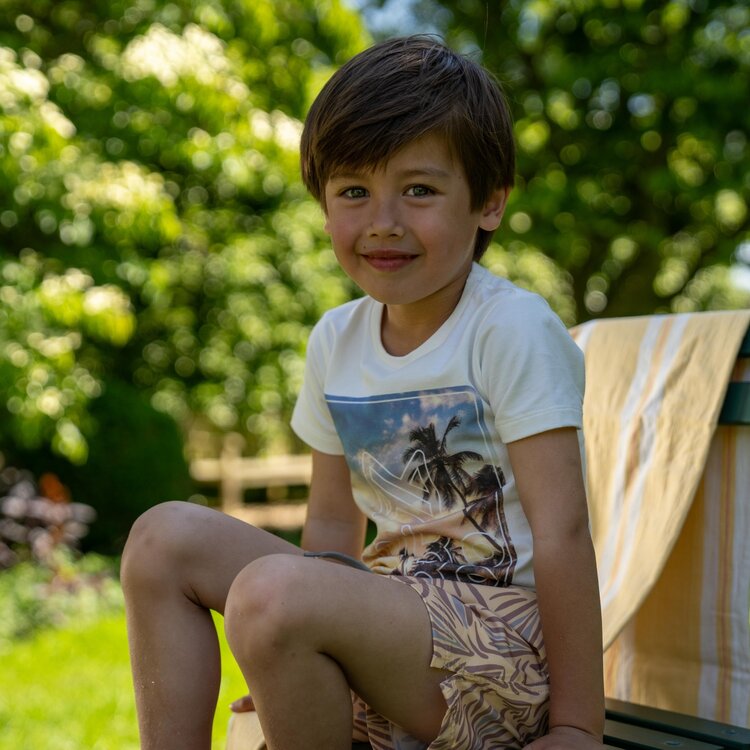 Koko Noko jongens zwembroek medium length geel | P54817-37