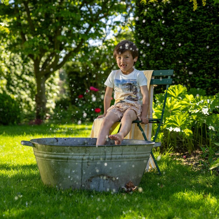 Koko Noko jongens zwembroek medium length geel | P54817-37