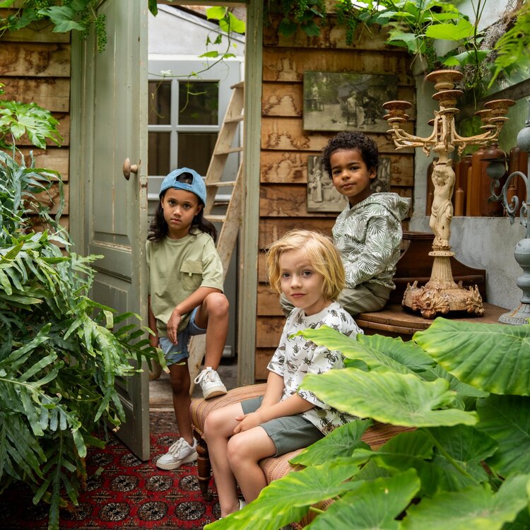 Koko Noko boys jogging shorts army green cargo | P54833-37