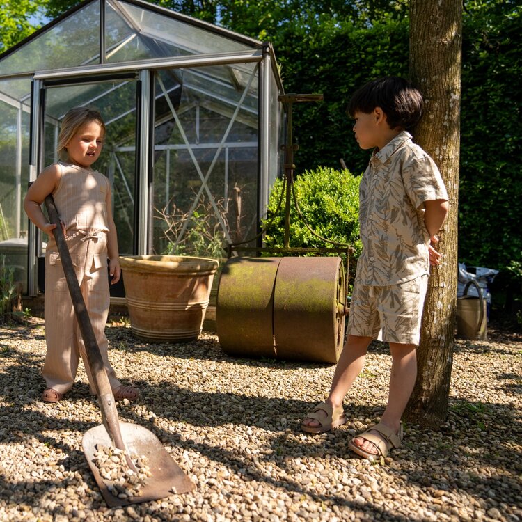 Koko Noko Jungen Shorts beige Leinenmischung | P54851-37